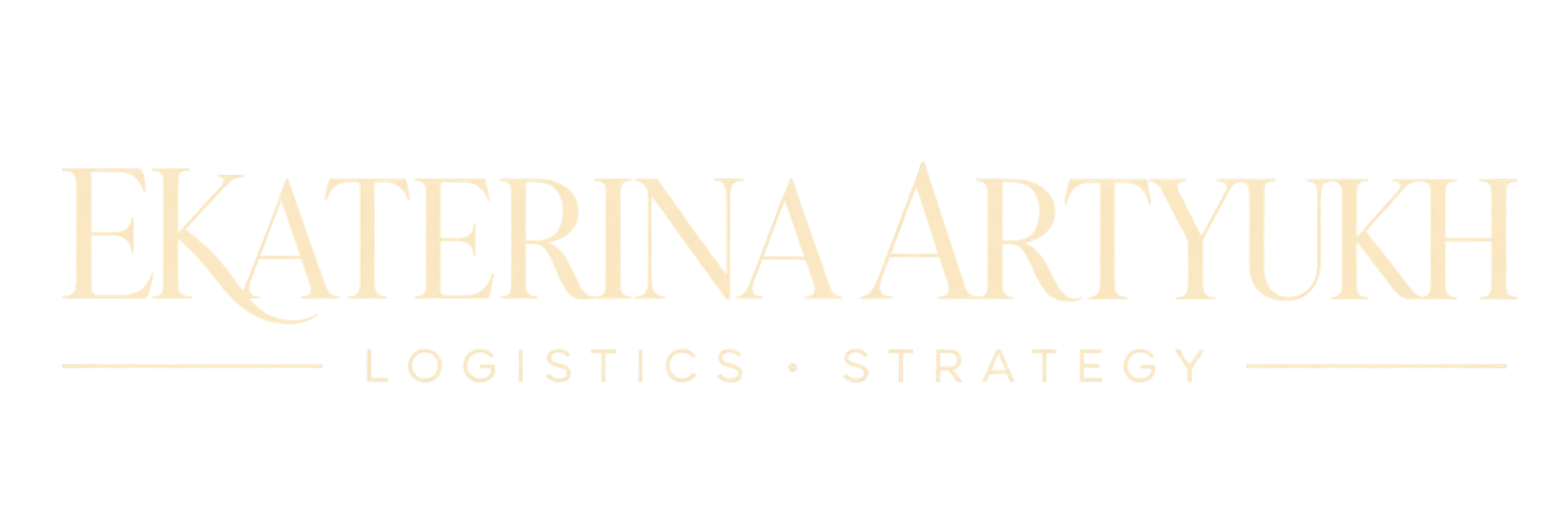 Ekaterina Artyukh — Logistics · Strategy